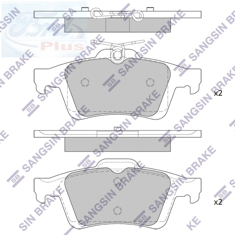 Колодки тормозные задние